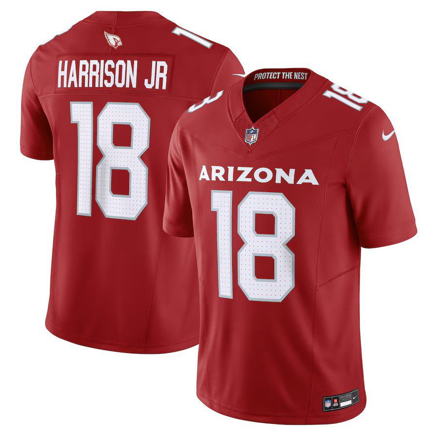 Men Arizona Cardinals #18 Marvin Harrison Jr 2025 Nike Cardinal Vapor F.U.S.E. Limited NFL Jersey->los angeles chargers->NFL Jersey